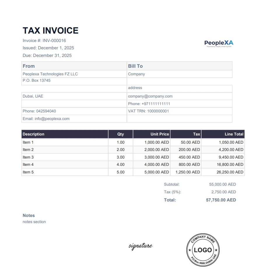 Invoice Template 2