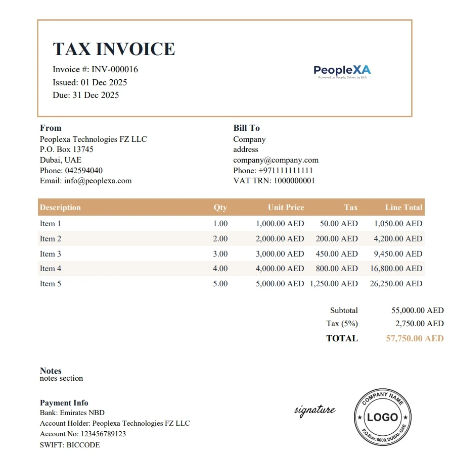Invoice Template 4